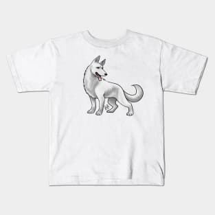 Dog - German Shepherd - White Kids T-Shirt